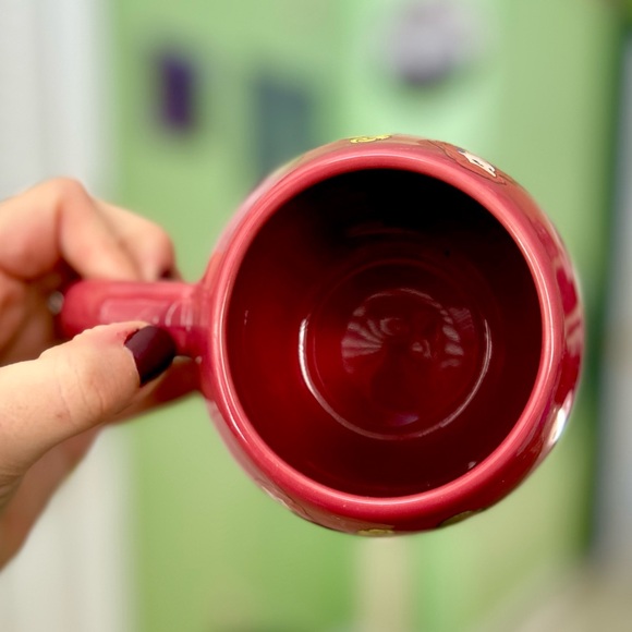 Red Disney Princess Ariel Cinderella & Belle Ceramic Kitchen Coffee Tea Mug - Picture 7 of 7